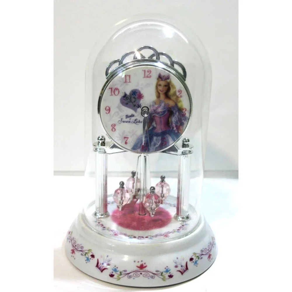 Barbie Swan Lake 2003 Mattel Genuine Porcelain Clock Princess Odette Ballet Deco